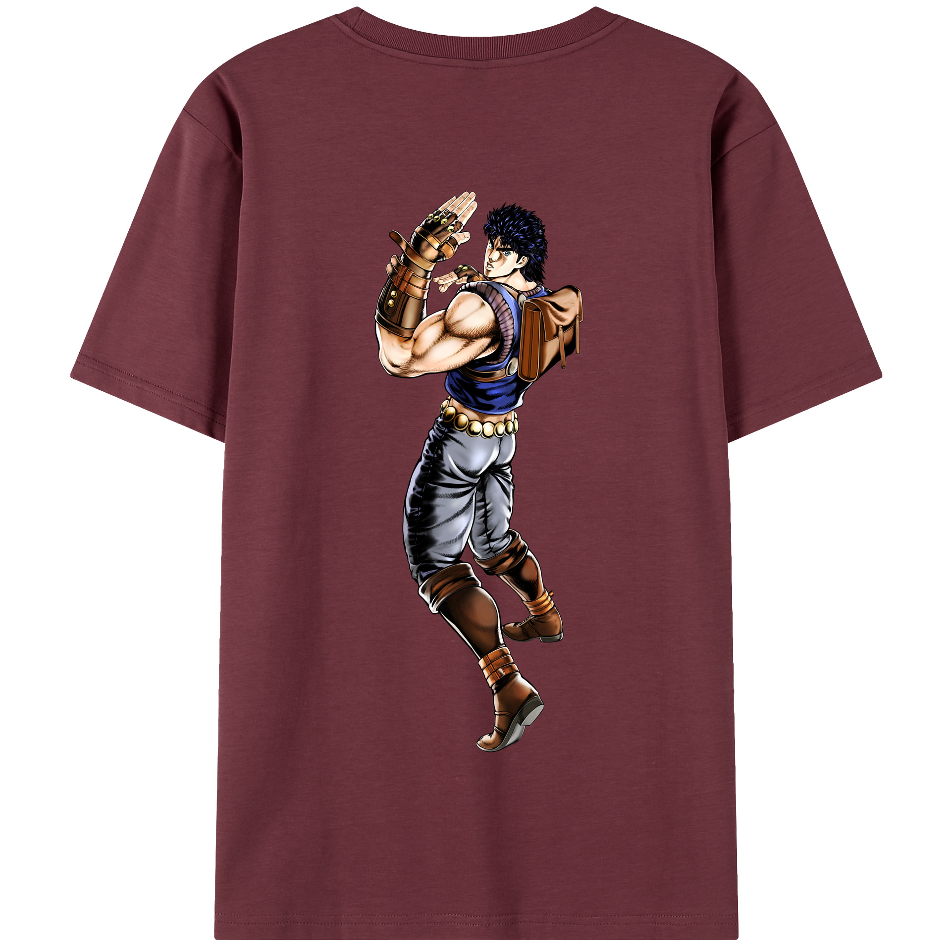 （画像用） ジョジョの奇妙な冒険 /ジョナサン?ジョースター JoJo's Bizarre Adventure Jonathan Joestar 綿100％半袖Tシャツ（背面プリント）